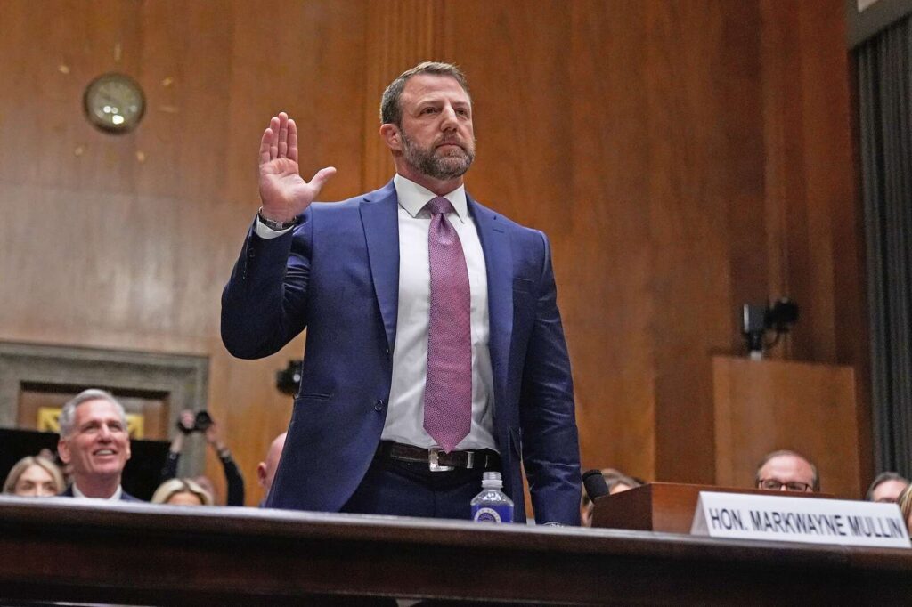 Mullin tells senators Homeland Security needs funding as he faces confirmation hearing